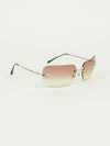CHANEL RIMLESS RHINESTONE SUNGLASSES