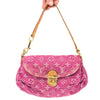 LOUIS VUITTON DENIM PLEATY SHOULDER BAG
