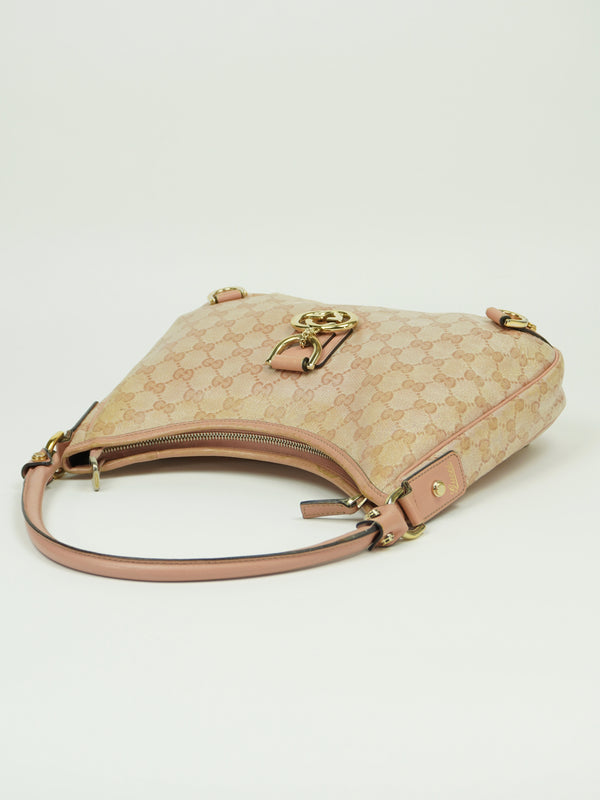 GUCCI MONOGRAM D RING BAG