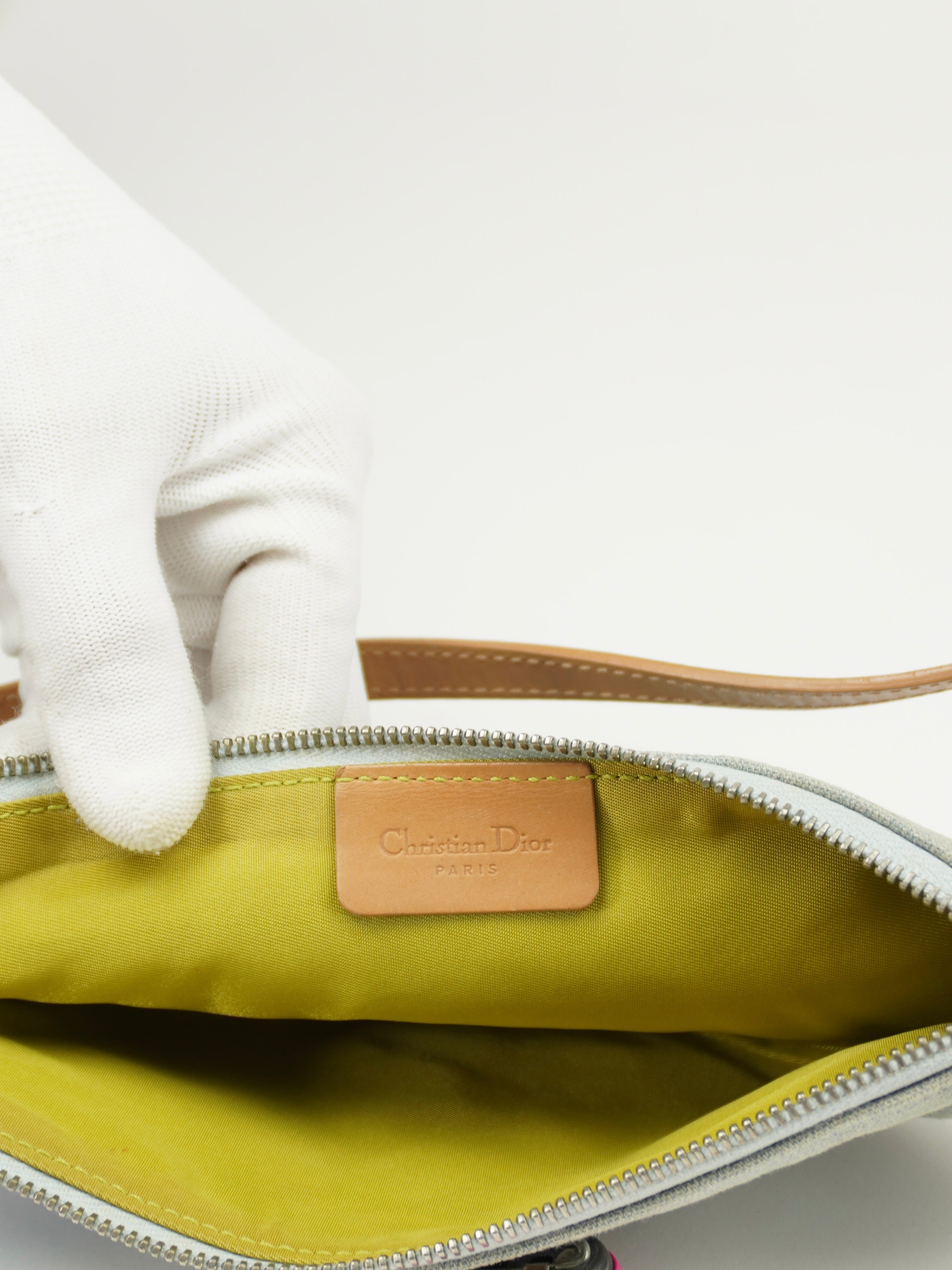 CHRISTIAN DIOR SPEEDWAY DENIM MINI SADDLE