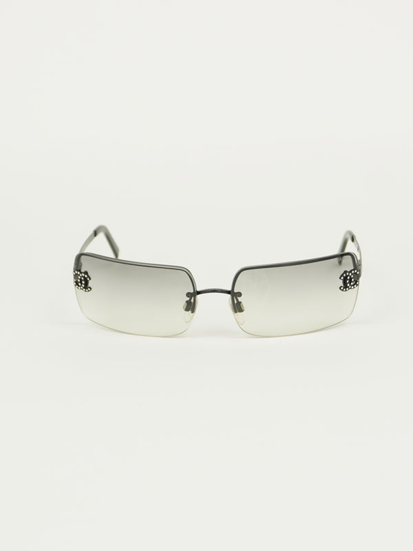 CHANEL RHINESTONE SUNGLASSES