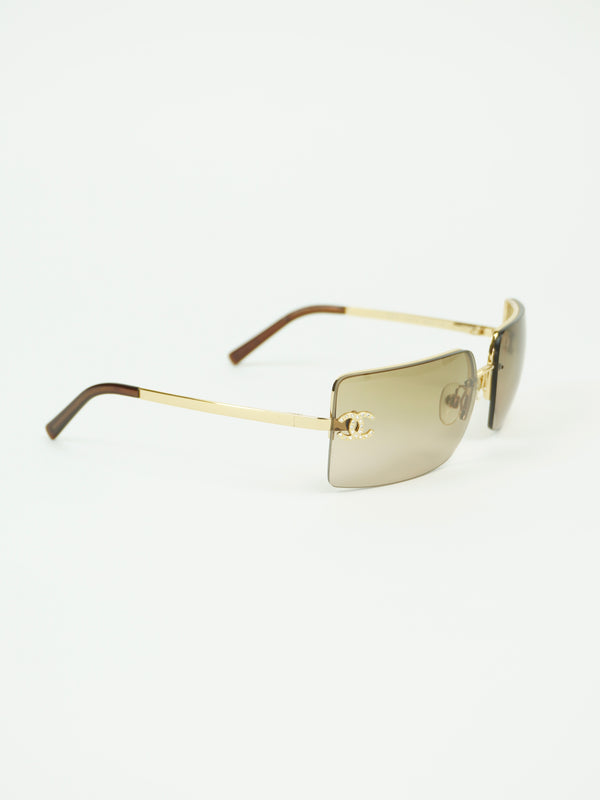 CHANEL RHINESTONE SUNGLASSES