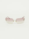 CHANEL RIMLESS RHINESTONE SUNGLASSES