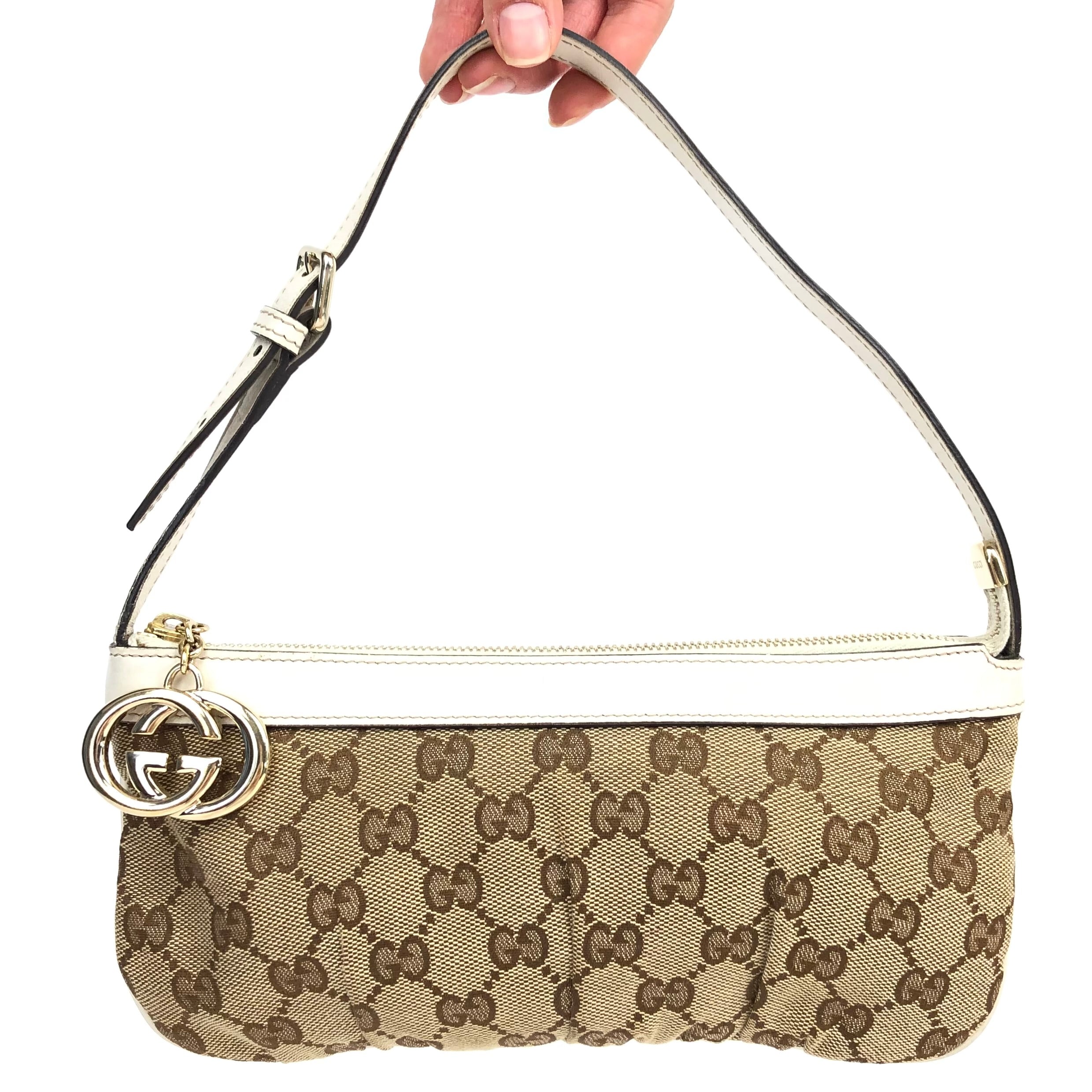GUCCI MONOGRAM SHOULDER BAG