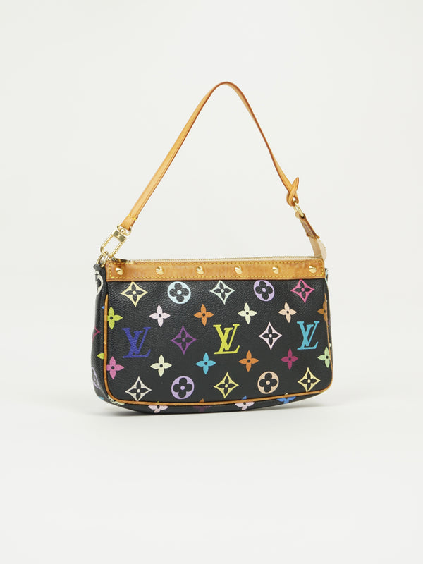 LOUIS VUITTON MULTICOLOR TAKASHI MURAKAMI POCHETTE BAG