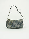 CHRISTIAN DIOR MONOGRAM BAG WITH SILVER HARDWARE