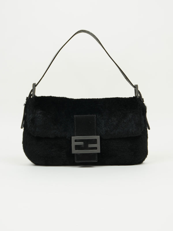 FENDI FUR BAGUETTE BAG