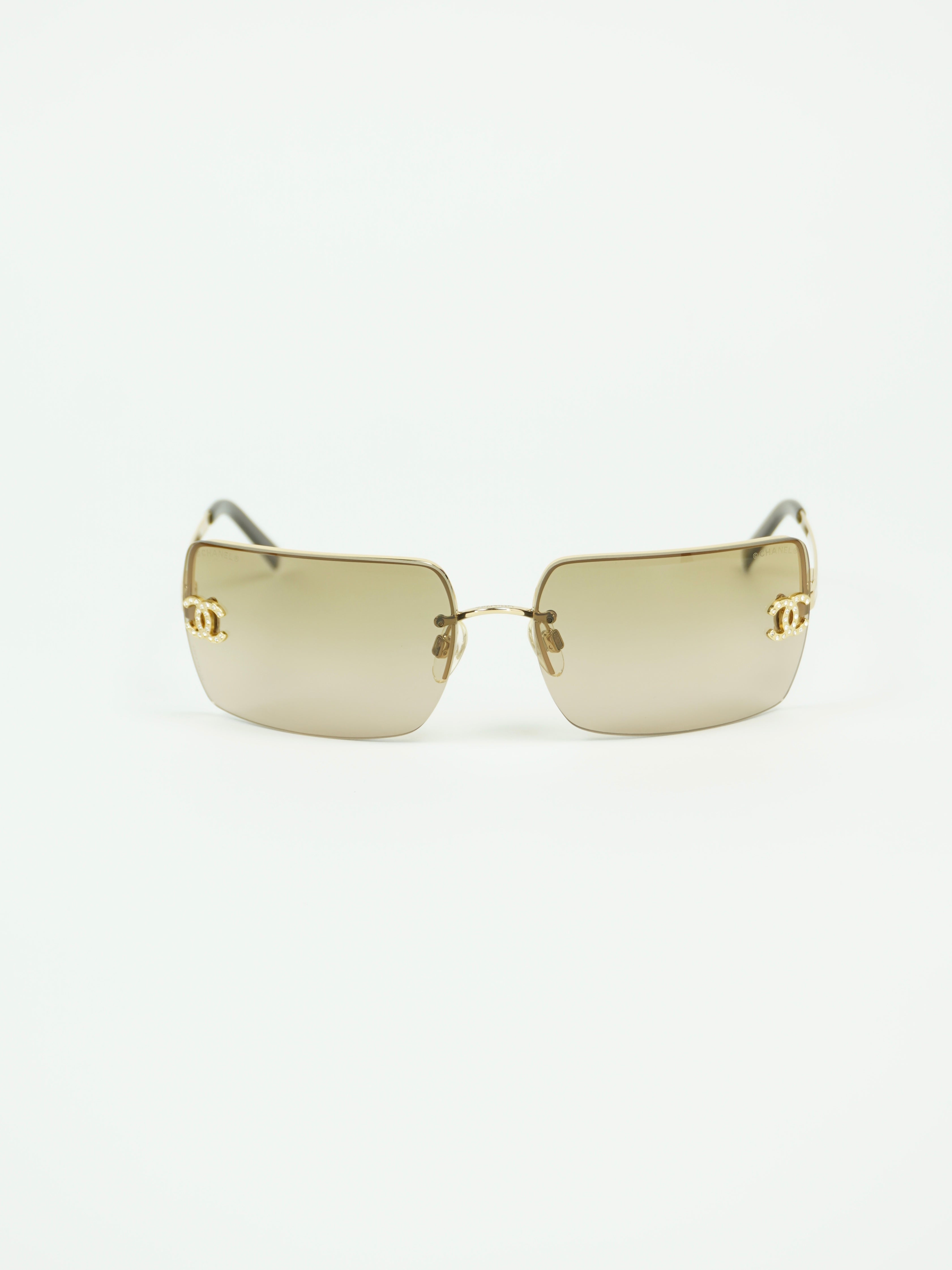 CHANEL RHINESTONE SUNGLASSES