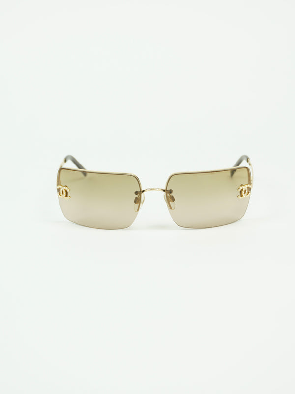 CHANEL RHINESTONE SUNGLASSES