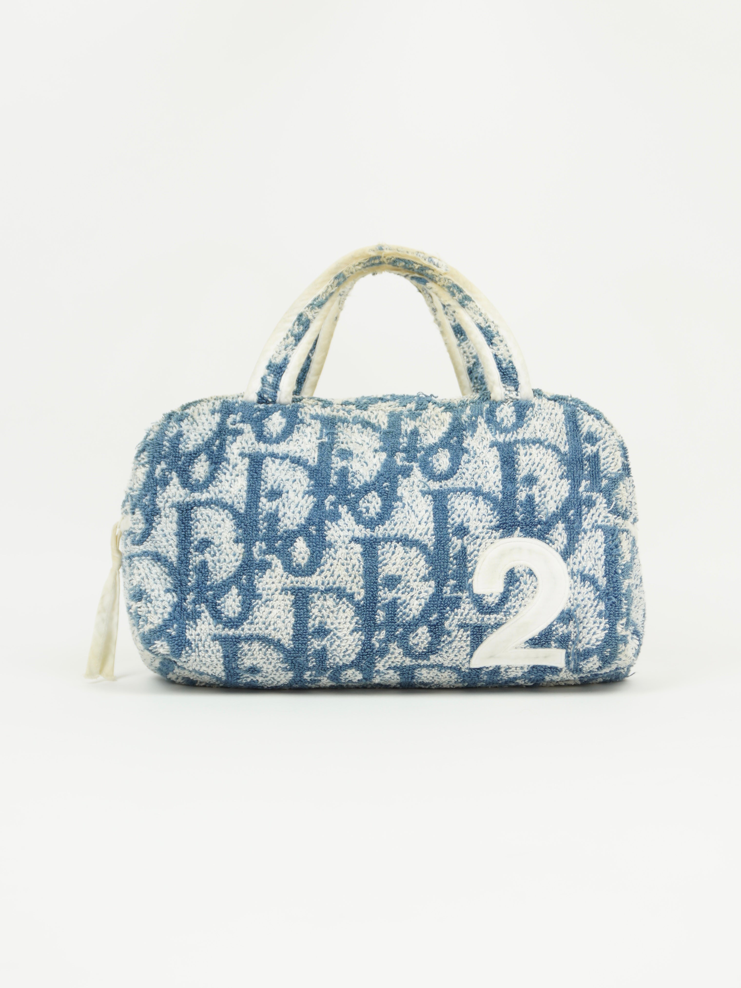 CHRISTIAN DIOR MONOGRAM TERRY CLOTH TOWEL BAG