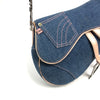 CHRISTIAN DIOR DENIM SADDLE BAG