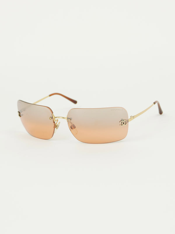 CHANEL RIMLESS SUNGLASSES