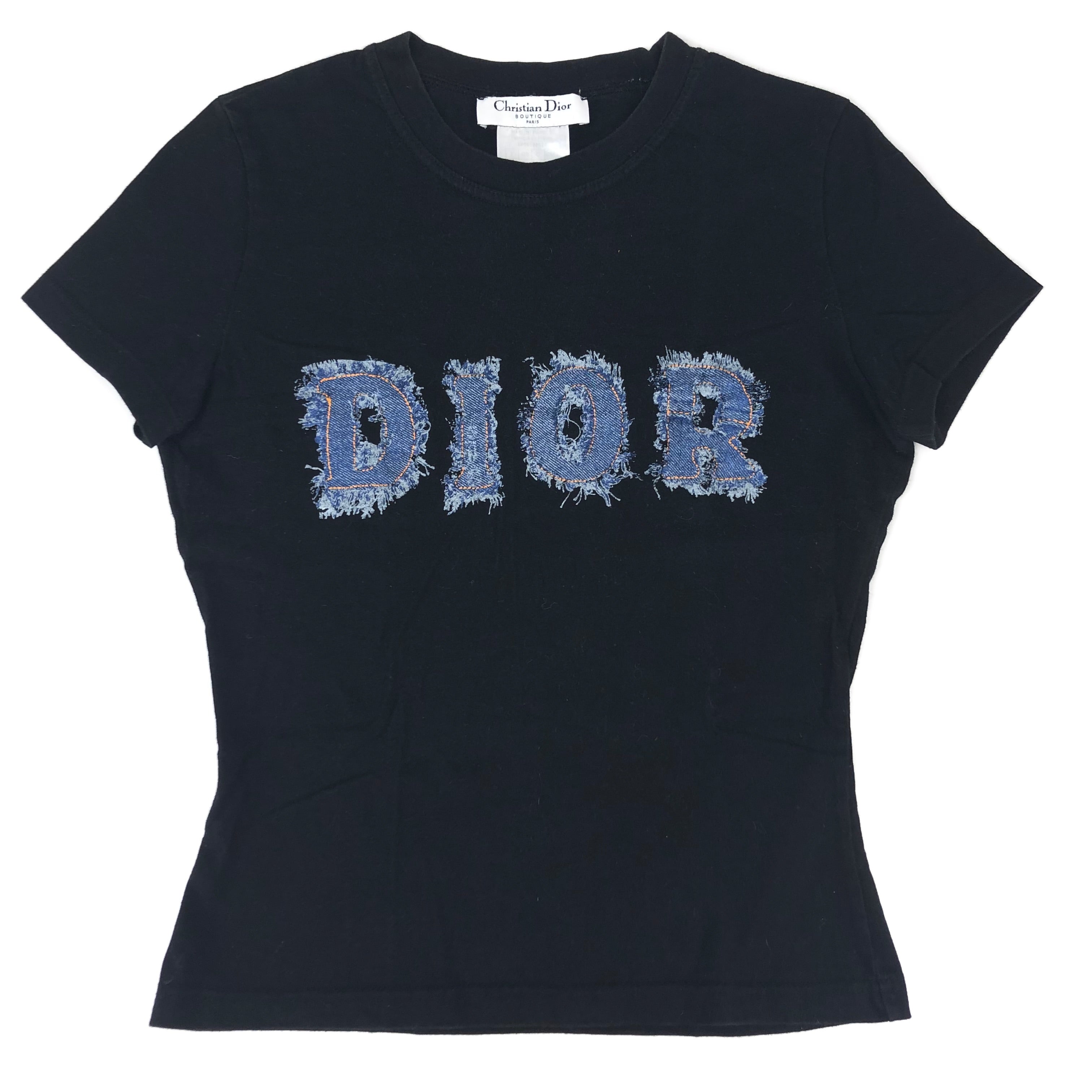 CHRISTIAN DIOR DENIM PRINT T-SHIRT - Main Image