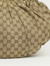 GUCCI MONOGRAM STUDDED PELHAM BAG