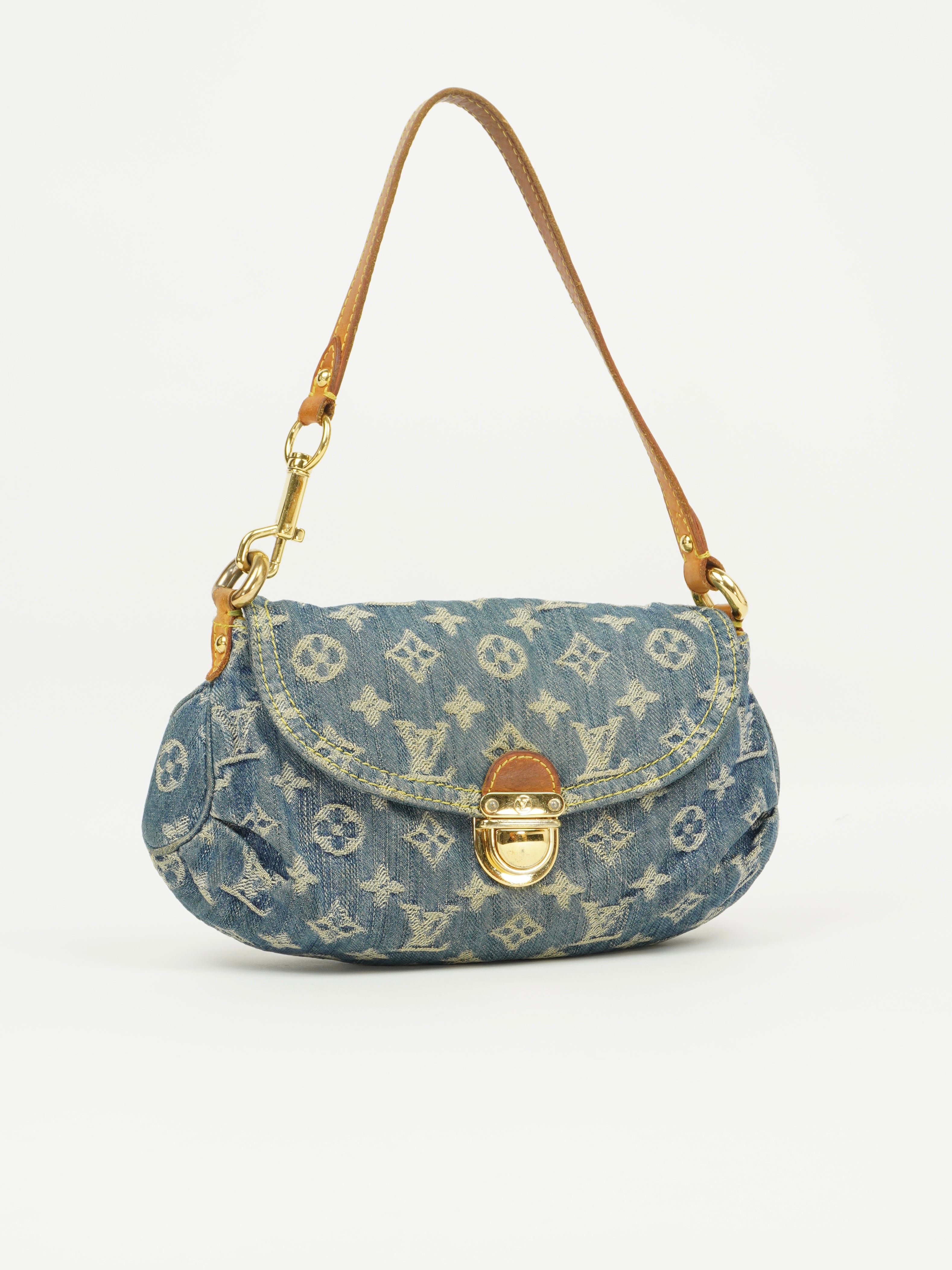 LOUIS VUITTON DENIM PLEATY BAG
