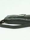 FENDI LEATHER BAGUETTE WITH MARBLE BUCKLE