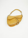 CHRISTIAN DIOR TAN LEATHER SADDLE BAG