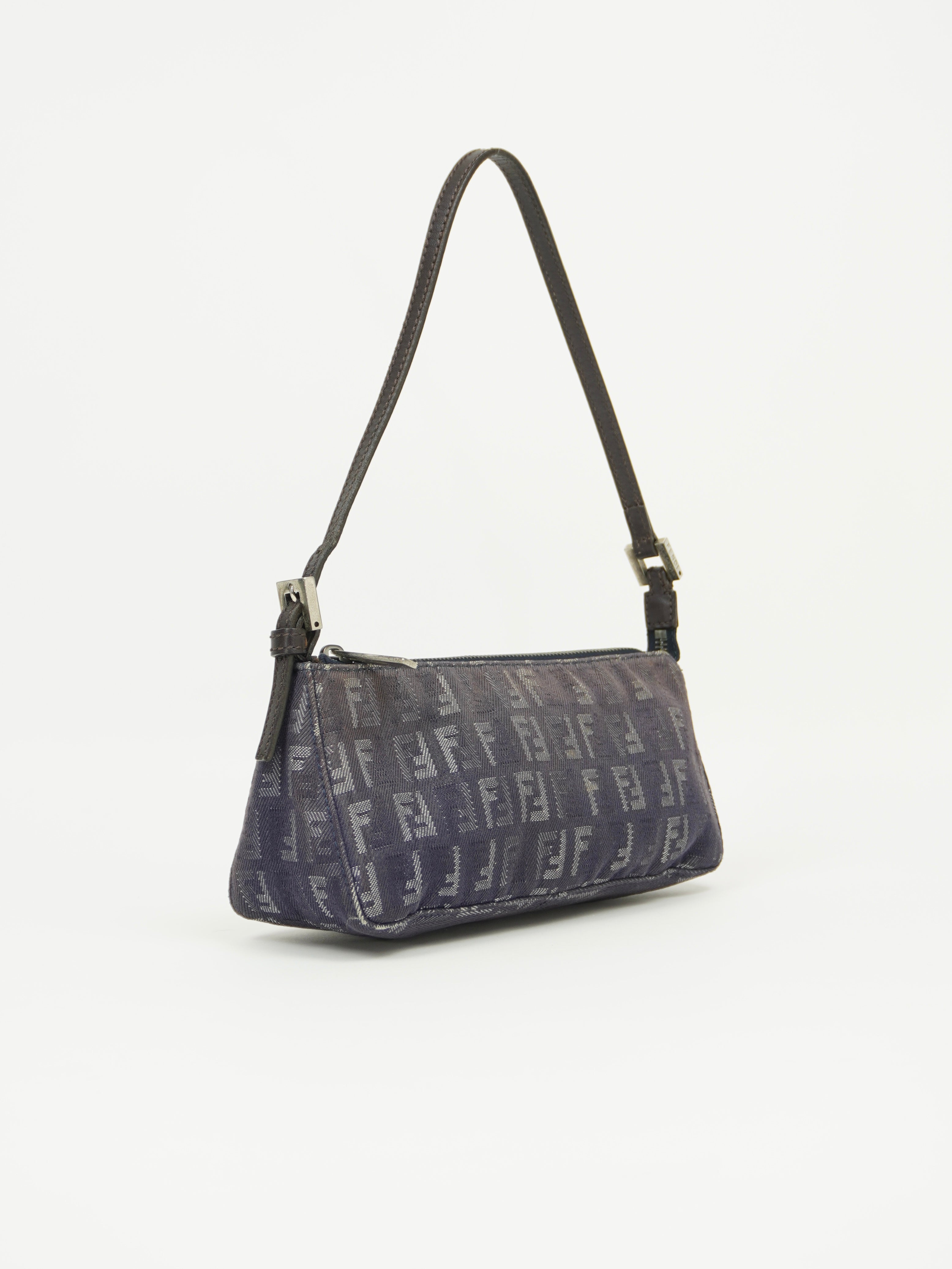 FENDI DENIM ZUCCA SHOULDER BAG