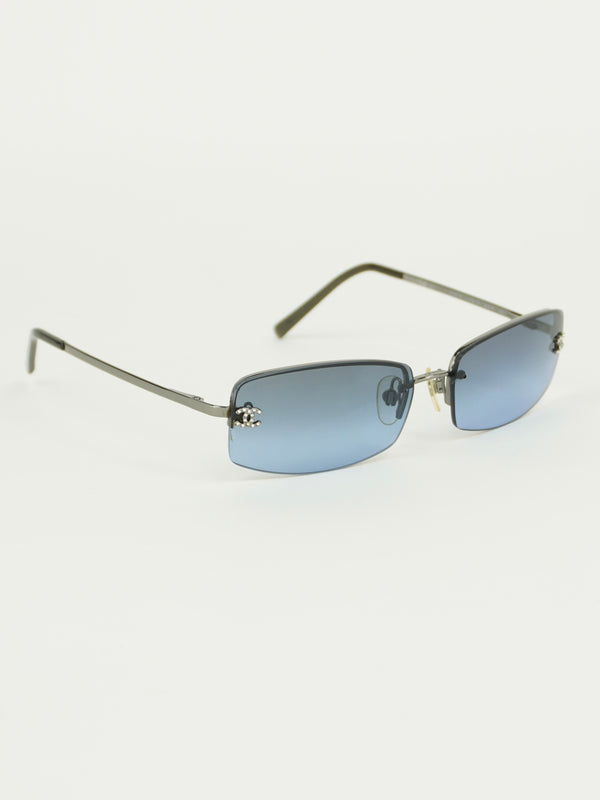 CHANEL RHINESTONE SUNGLASSES