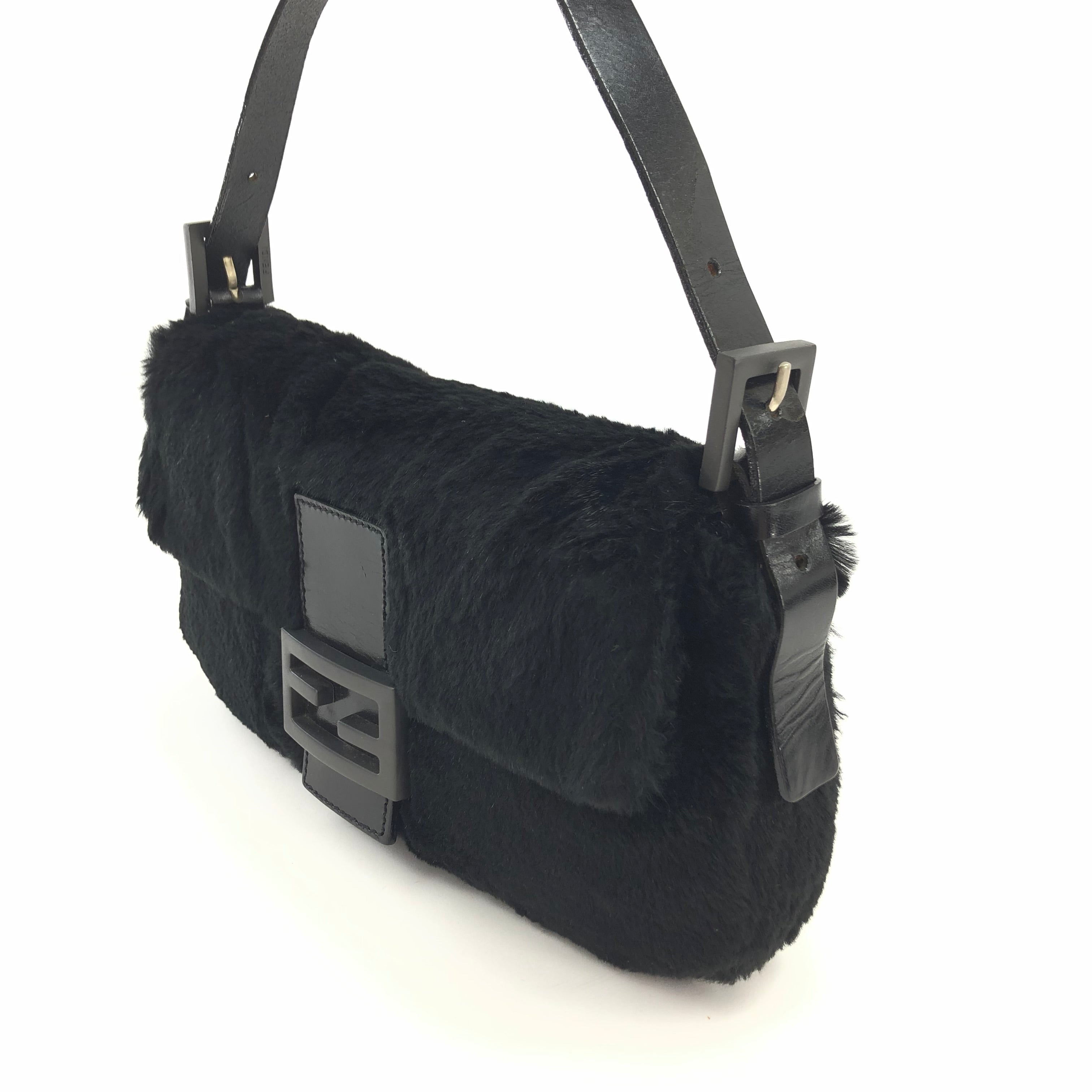FENDI MINK FUR BAGUETTE BAG