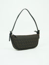 FENDI ZUCCA CRESCENT SHOULDER BAG