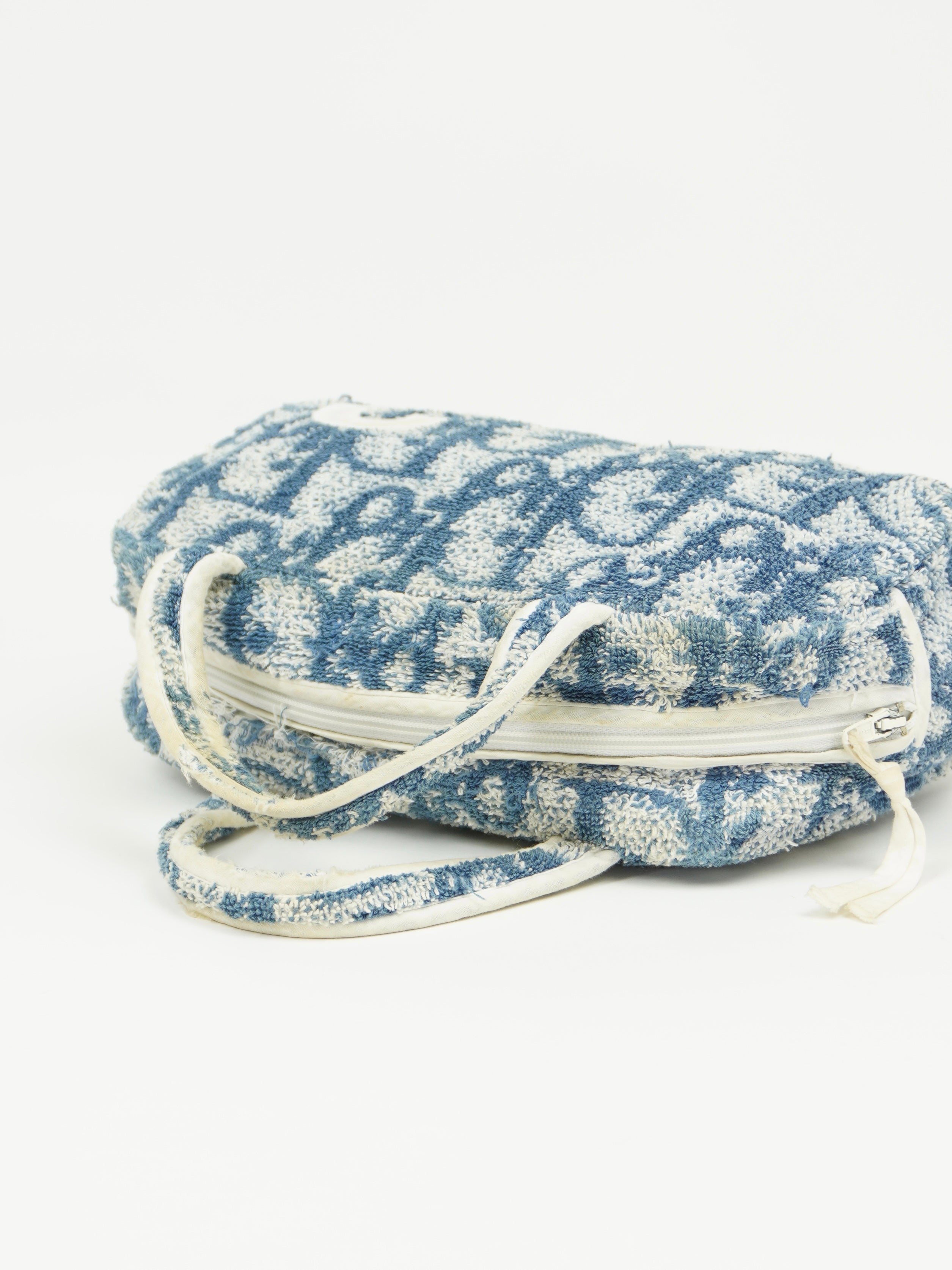 CHRISTIAN DIOR MONOGRAM TERRY CLOTH TOWEL BAG