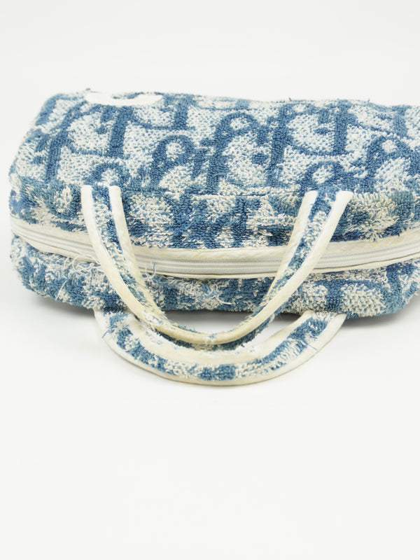 CHRISTIAN DIOR MONOGRAM TERRY CLOTH TOWEL BAG
