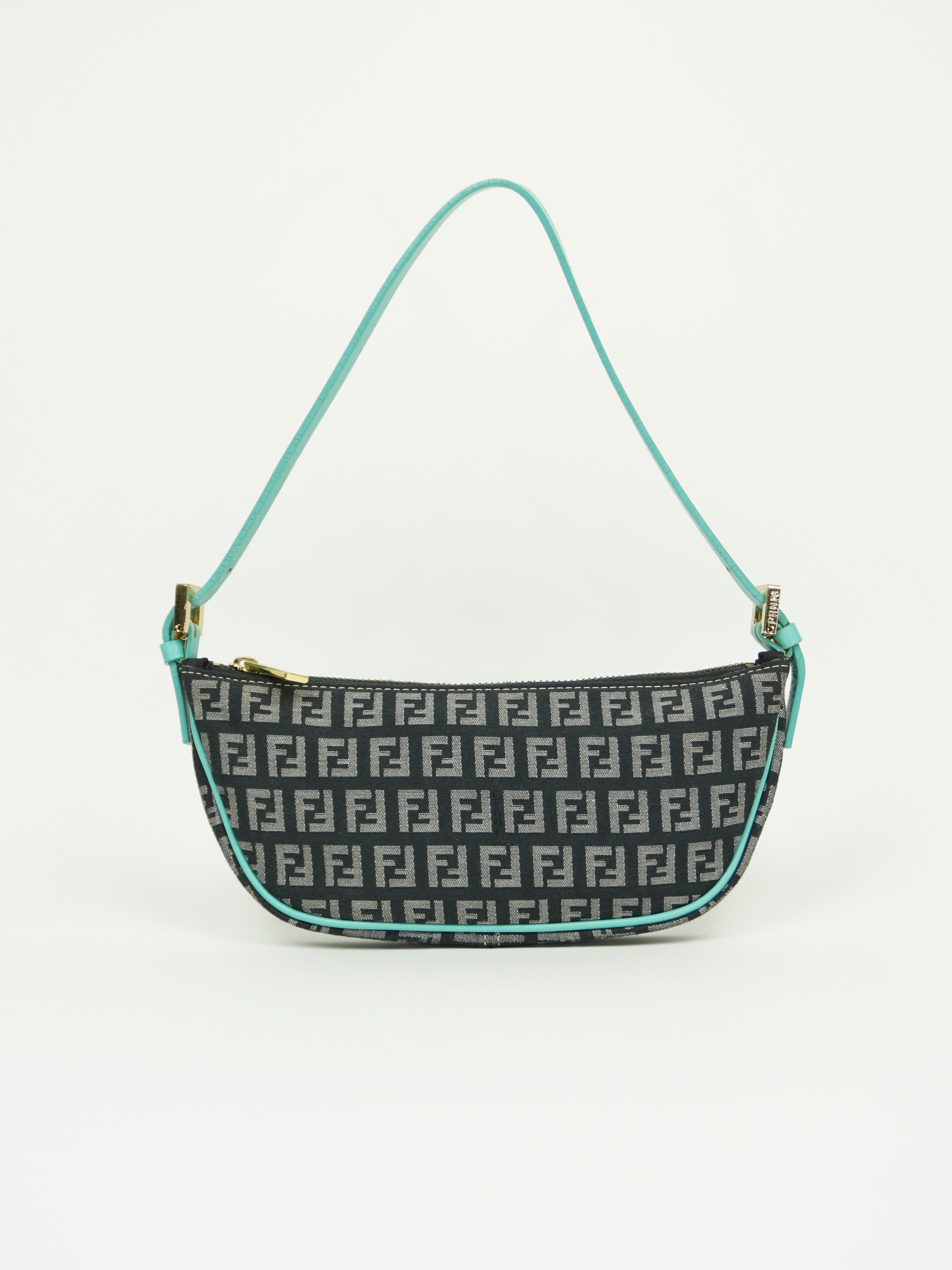 FENDI ZUCCA CRESCENT BAG