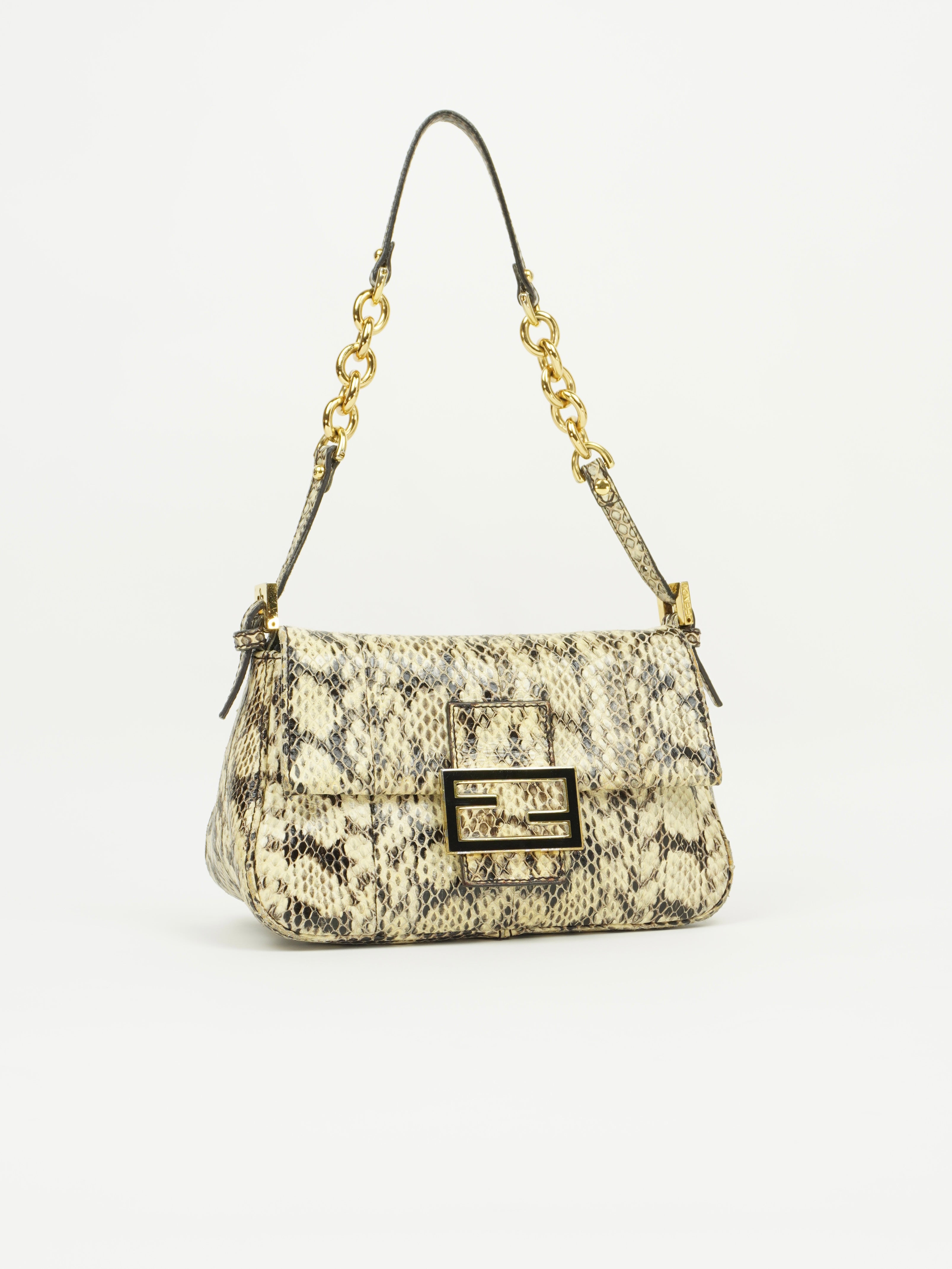 FENDI SNAKESKIN BAGUETTE BAG