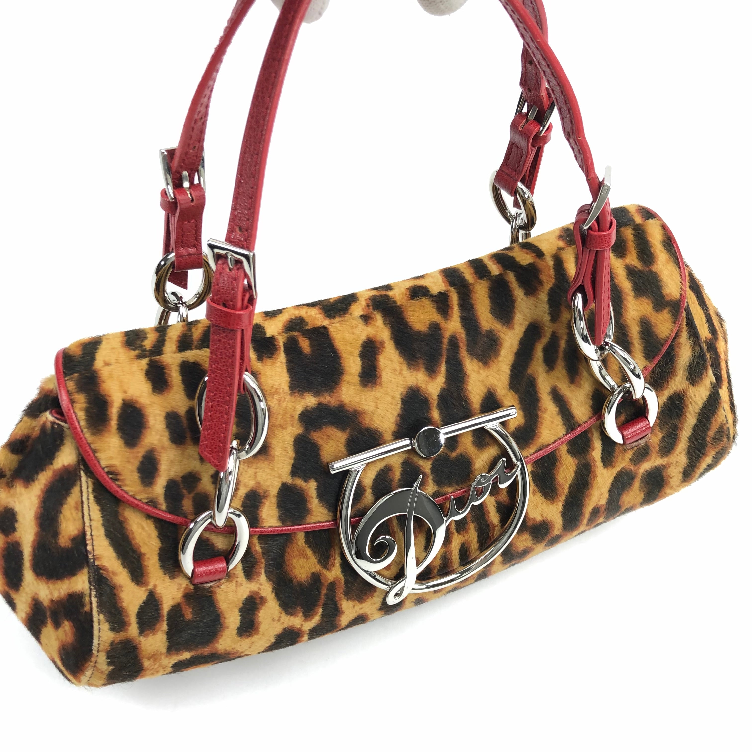 CHRISTIAN DIOR PONY HAIR CHEETAH BAG