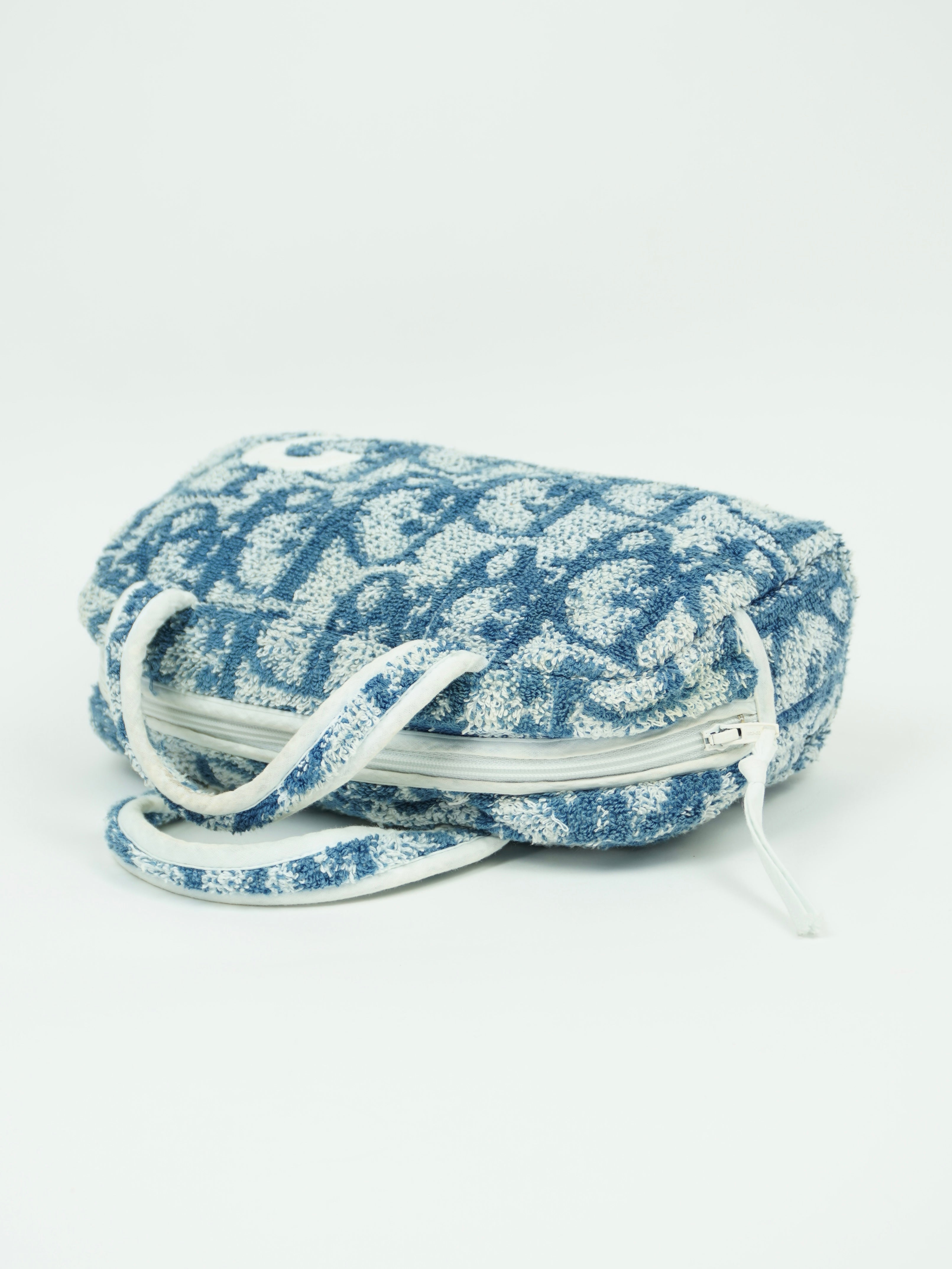 CHRISTIAN DIOR MONOGRAM TERRY CLOTH TOWEL BAG