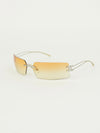 CHANEL RIMLESS RHINESTONE SUNGLASSES