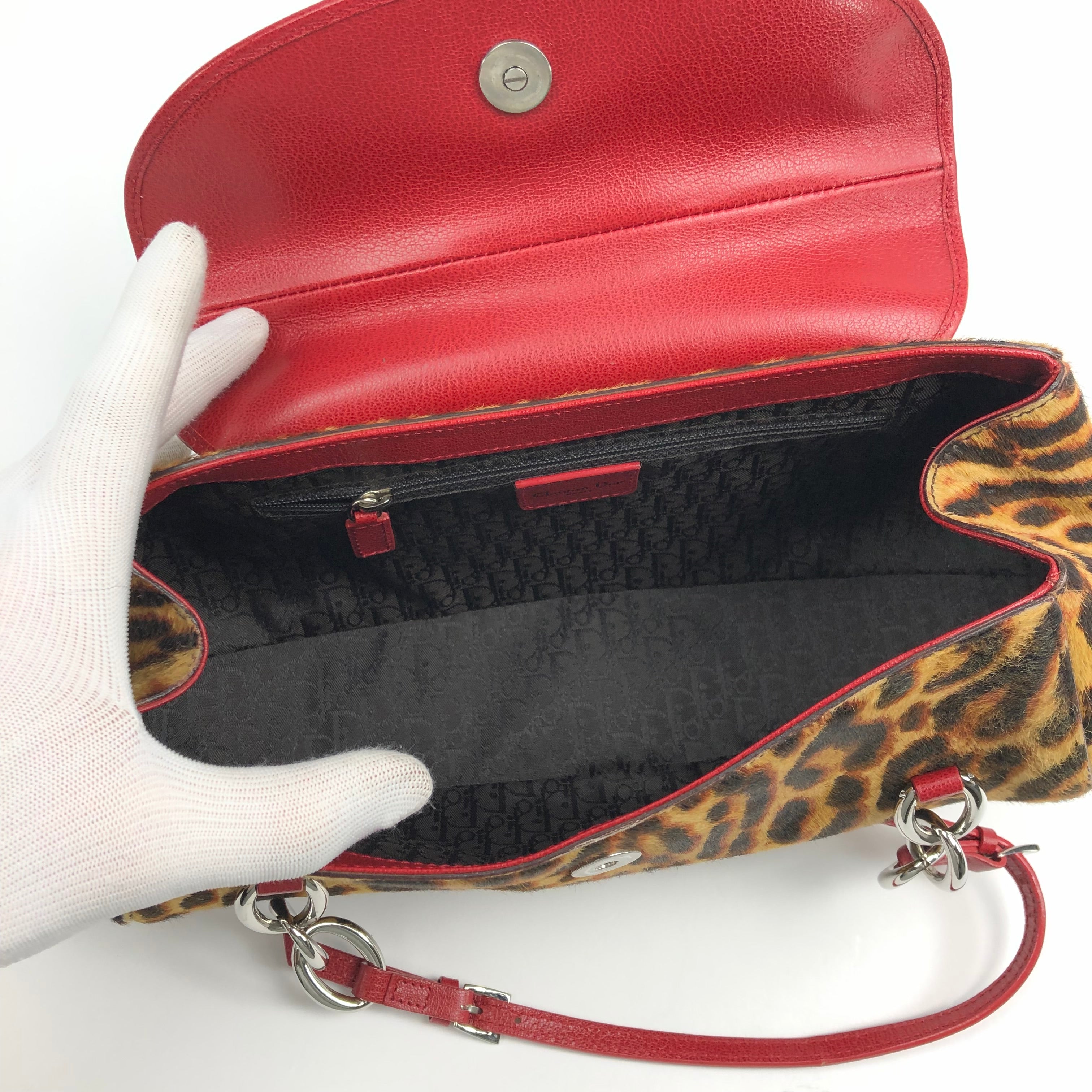 CHRISTIAN DIOR PONY HAIR CHEETAH BAG