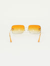 CHANEL RIMLESS RHINESTONE SUNGLASSES