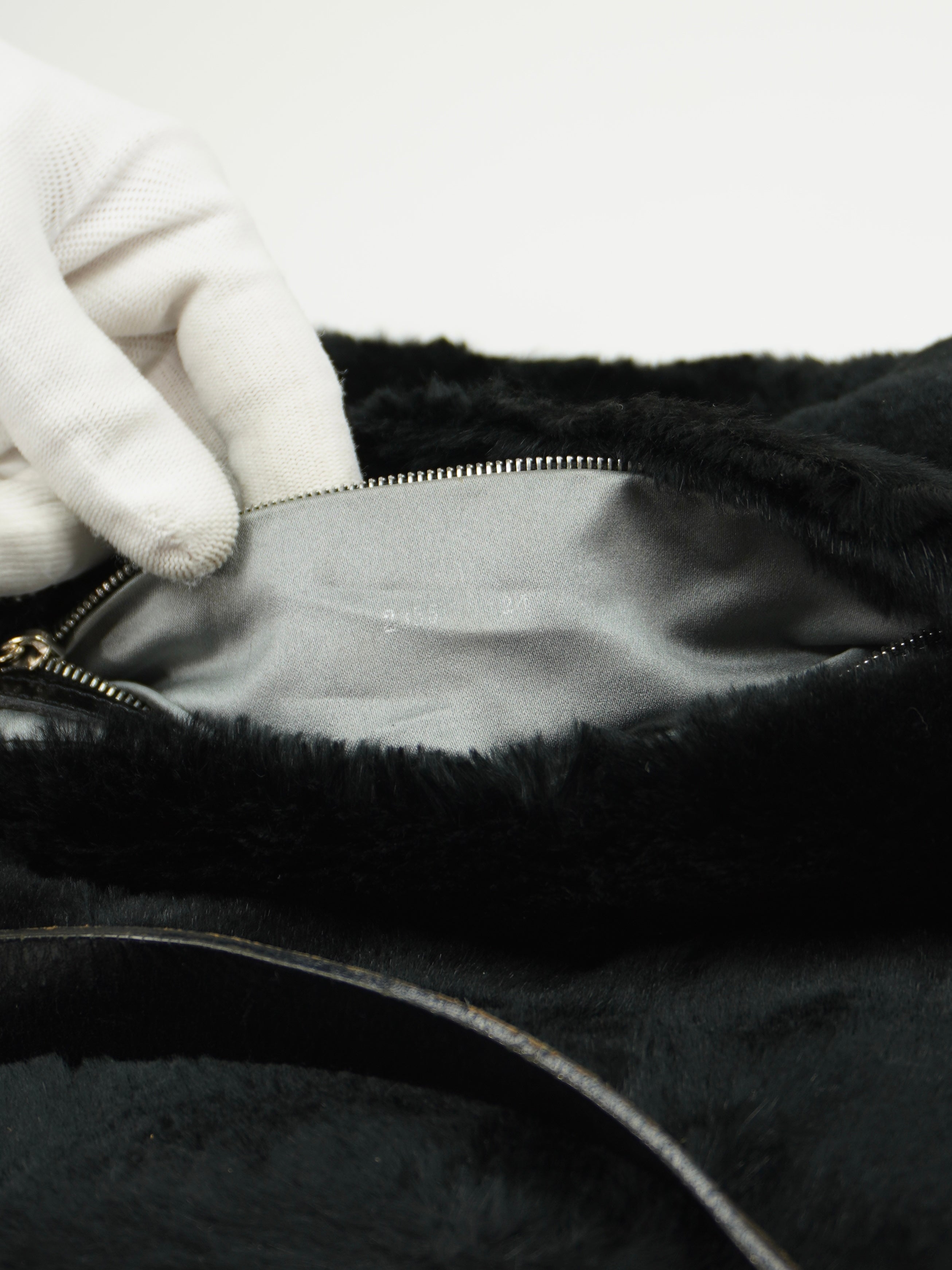 FENDI FUR BAGUETTE BAG