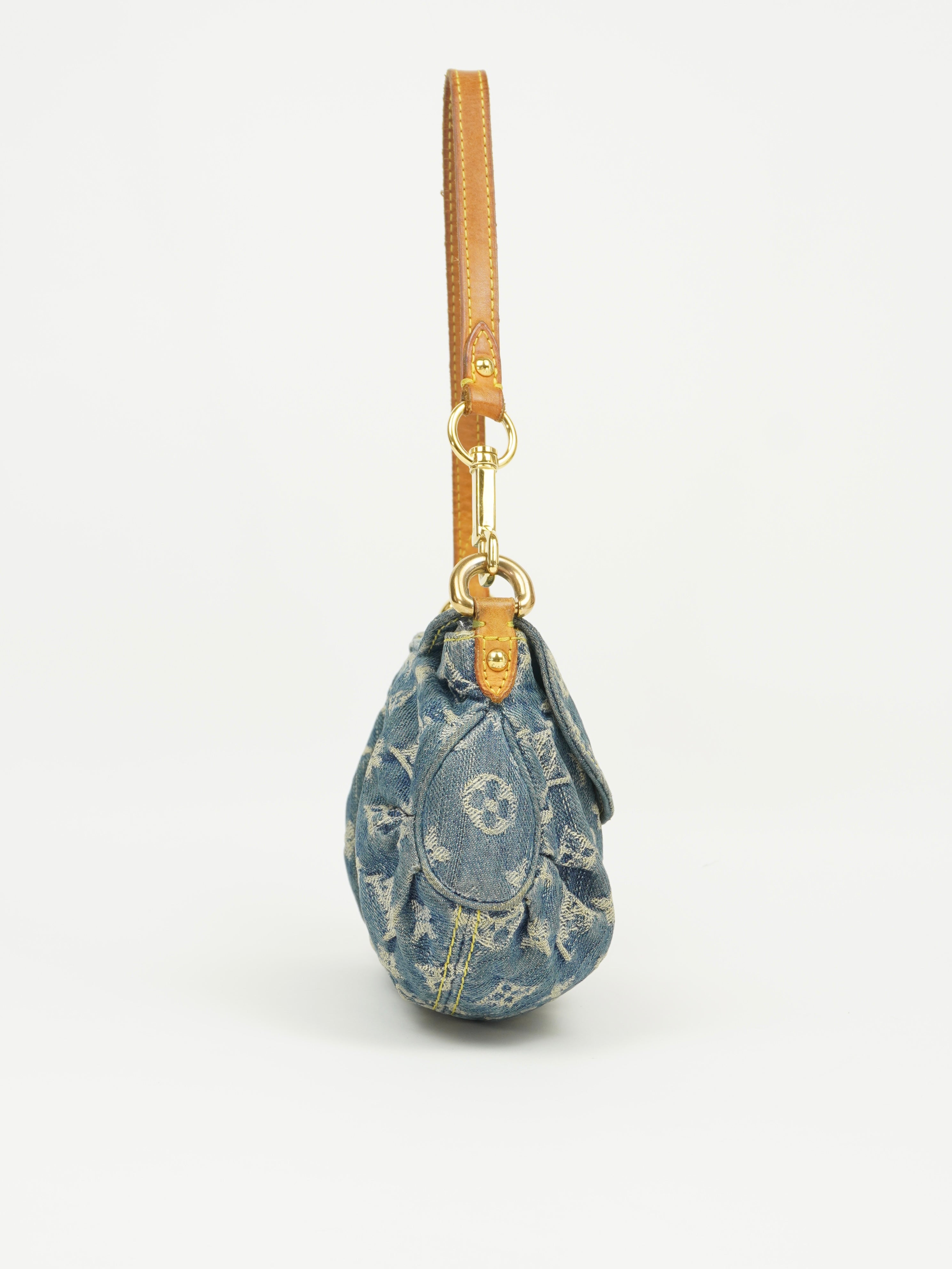 LOUIS VUITTON DENIM PLEATY BAG