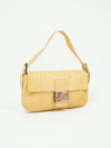 FENDI PYTHON BAGUETTE WITH MARBLE BUCKLE