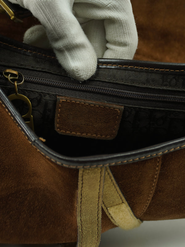 CHRISTIAN DIOR PONY HAIR SADDLE BAG
