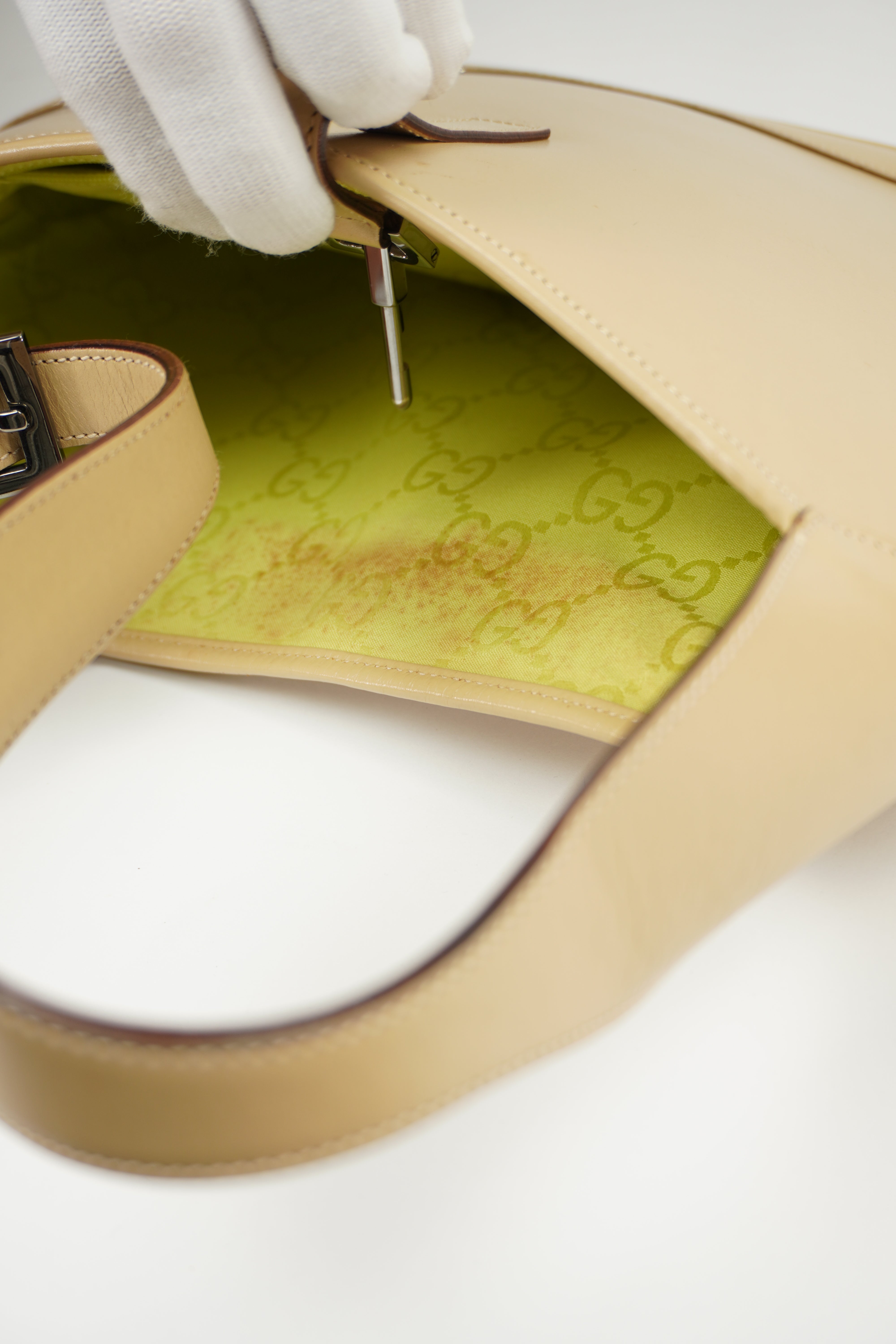 GUCCI LEATHER JACKIE SHOULDER BAG