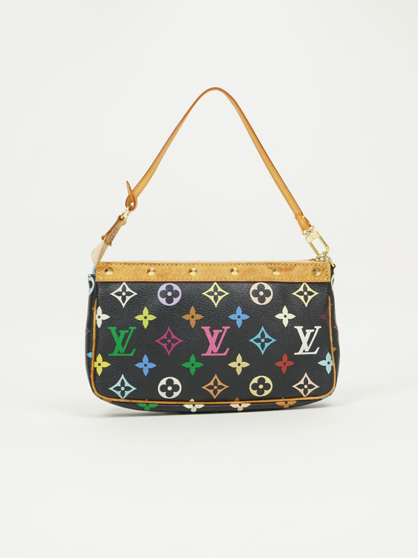 LOUIS VUITTON MULTICOLOR TAKASHI MURAKAMI POCHETTE BAG