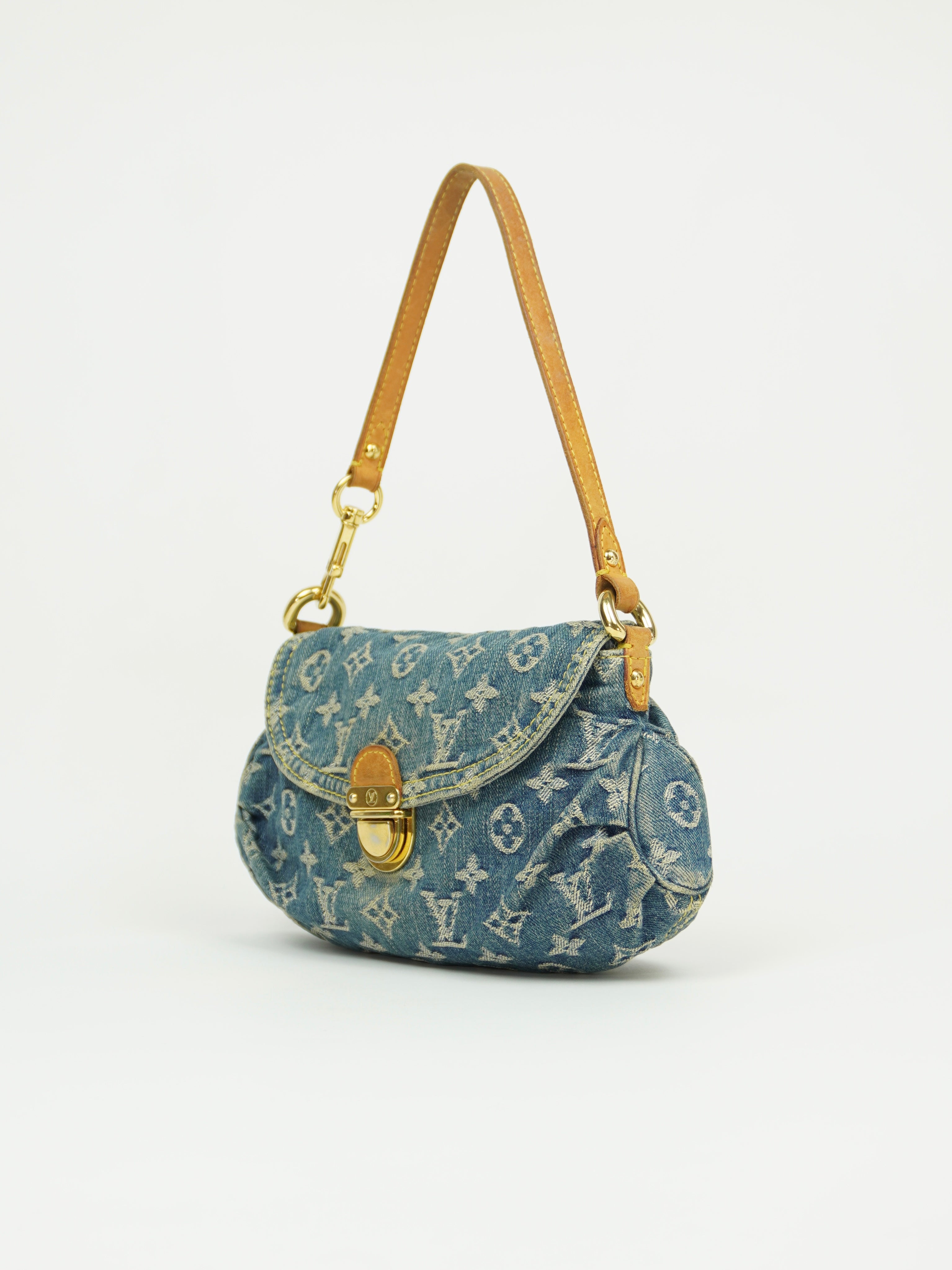 LOUIS VUITTON DENIM PLEATY BAG