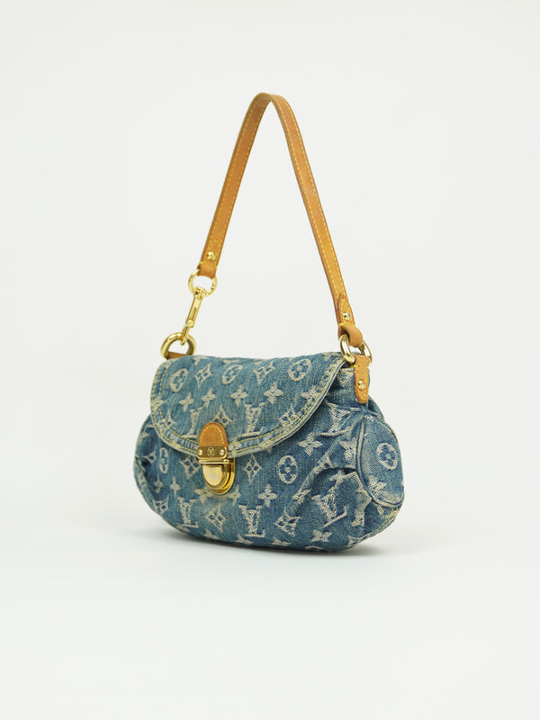 LOUIS VUITTON DENIM PLEATY BAG
