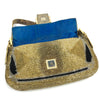 FENDI BEADED GOLD BAGUETTE BAG