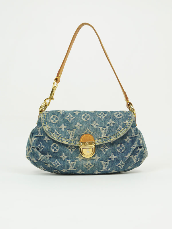 LOUIS VUITTON DENIM PLEATY BAG