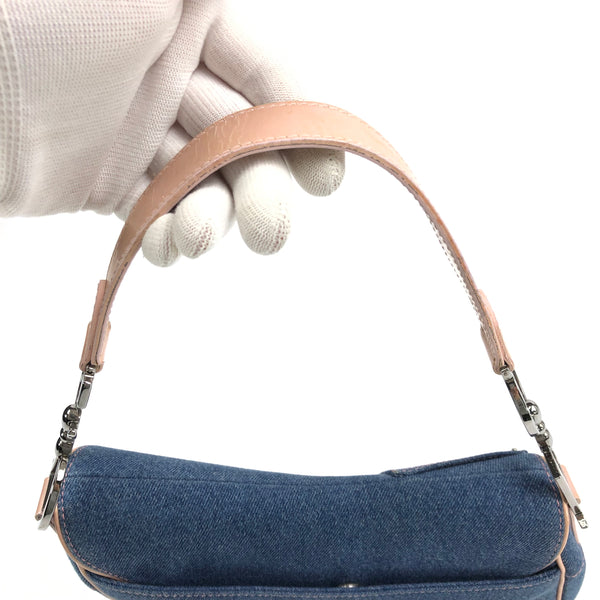 CHRISTIAN DIOR DENIM SADDLE BAG