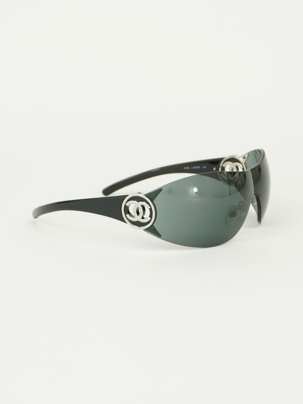 CHANEL RIMLESS CC LOGO SUNGLASSES