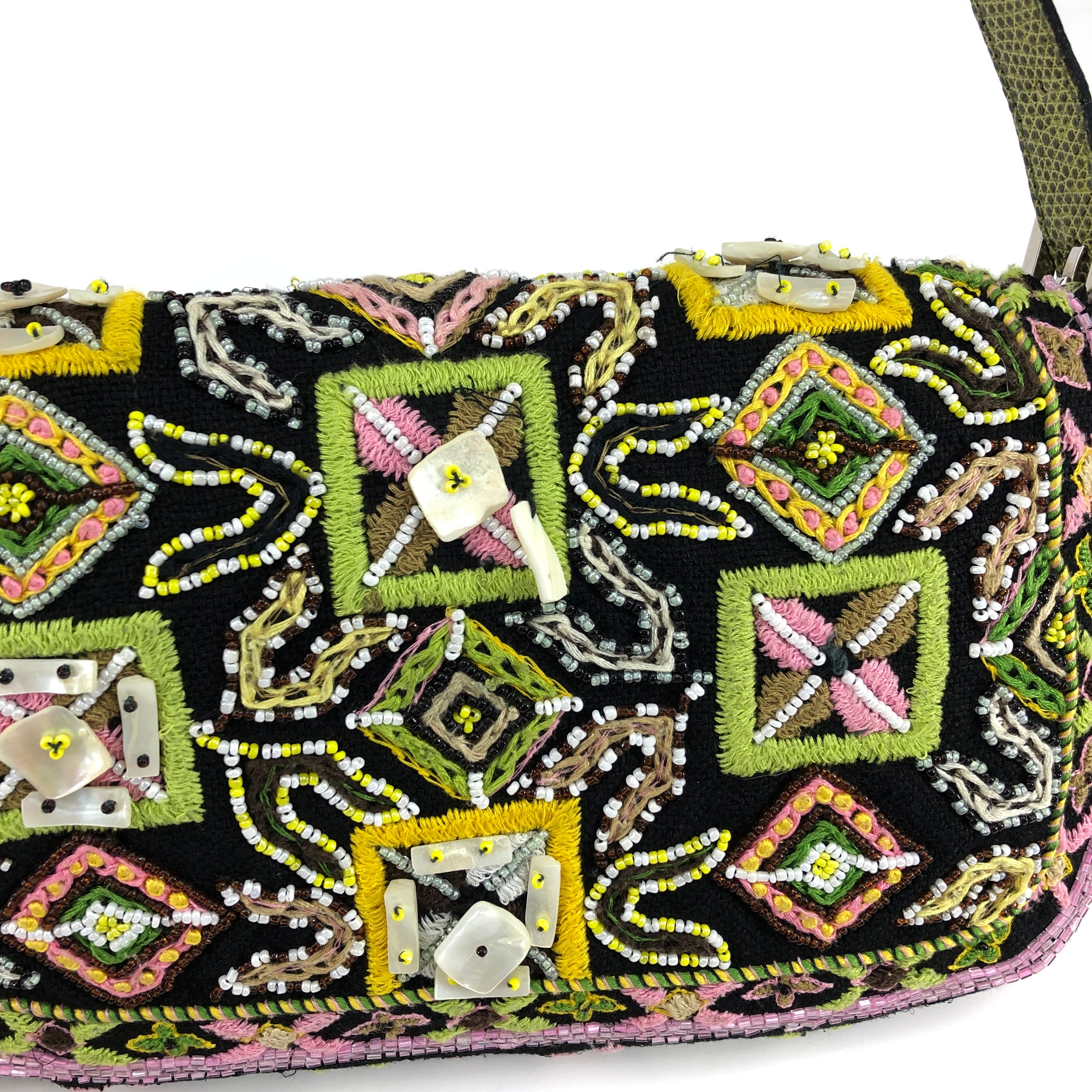 FENDI BEADED BAGUETTE BAG
