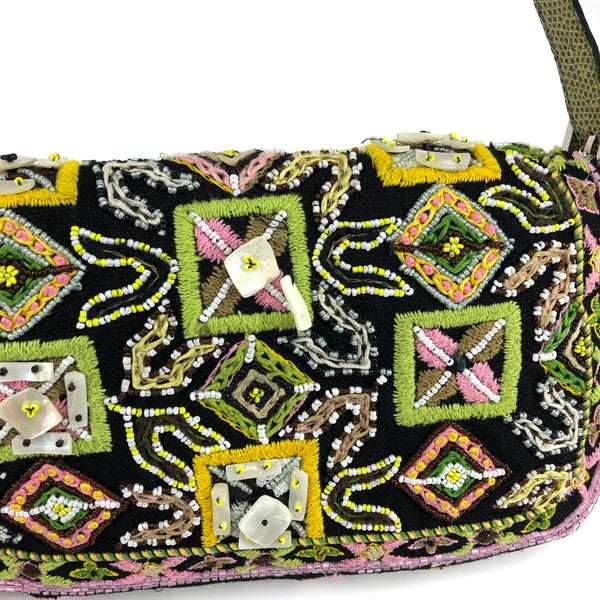 FENDI BEADED BAGUETTE BAG