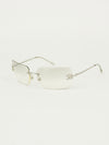 CHANEL RIMLESS RHINESTONE SUNGLASSES