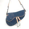 CHRISTIAN DIOR DENIM SADDLE BAG